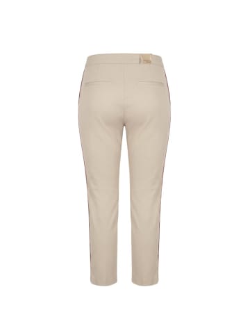 Beige Baumwolle Damen Hose