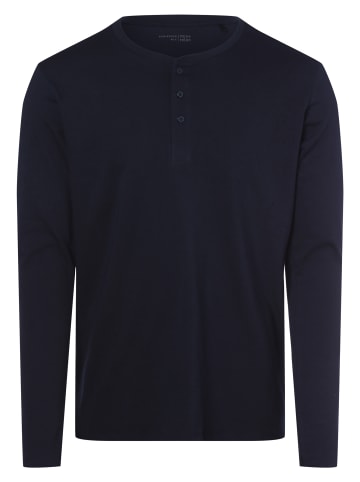 Schiesser Pyjama-Shirt Basic in marine