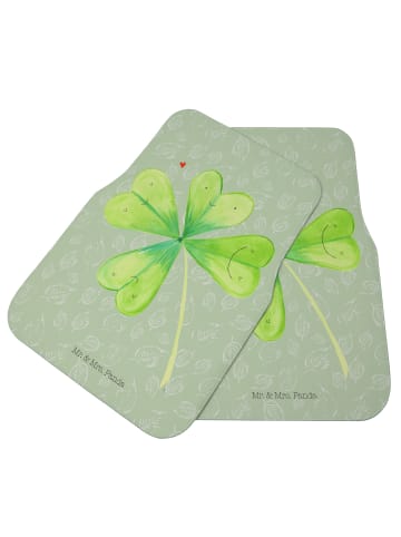 Mr. & Mrs. Panda Automatte Blume Kleeblatt ohne Spruch in Blattgrün