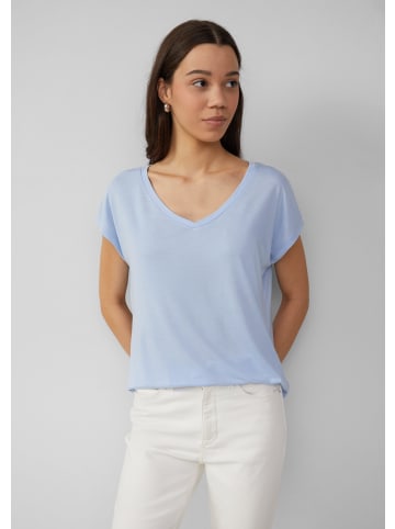 QS T-Shirt kurzarm in Blau