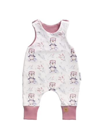 Land-Juwelen Strampler Handmade Pinguin in weiss