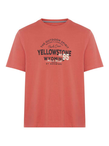 Man's World Rundhalsshirt in koralle