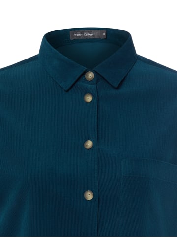 Franco Callegari Cordbluse in petrol