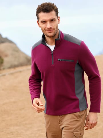 WITT WEIDEN Fleeceshirt in bordeaux