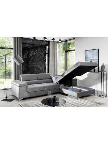 MF Design Ricky Recamiere Rechts in Schwarz -  (L) 205 x (B) 281 x (H) 88 cm