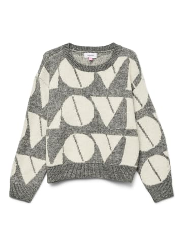 Vero Moda Girl Strickpullover in Medium Grey Melange