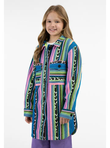 myMo KIDS Mädchen Hemdjacke in Mehrfarbig Neon Grün