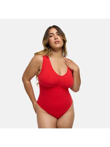 CFAB Figurformender Body mit Slip in Feuerrot