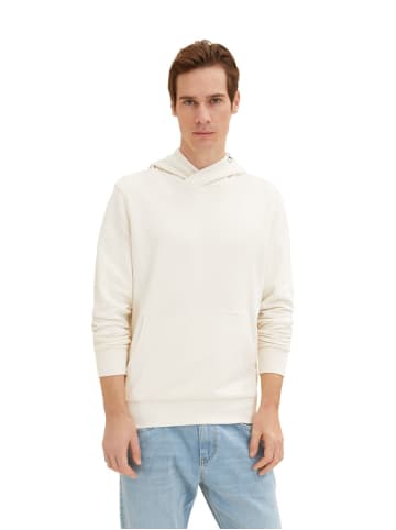 Tom Tailor Sweatshirt STRUCTURED LINING in Beige