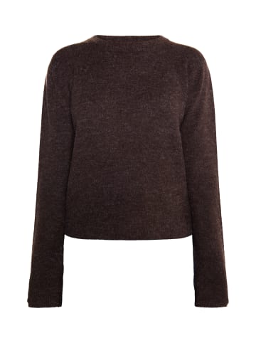 usha FESTIVAL Strick Pullover in Dunkelbraun