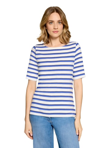 Betty Barclay Ringelshirt mit U-Boot-Ausschnitt in Weiß/Blau