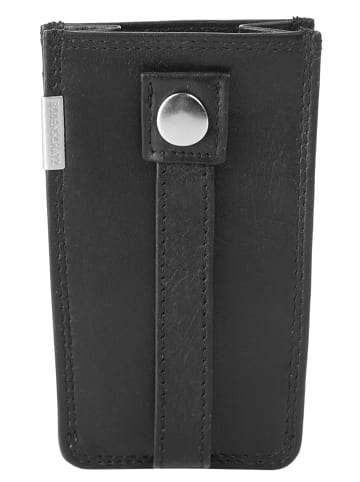 Bodenschatz Schlüsseltasche echt Leder in schwarz