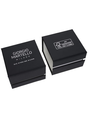 Giorgio Martello Milano Ring Siegelring Mit Schwarzem Achat in Silber