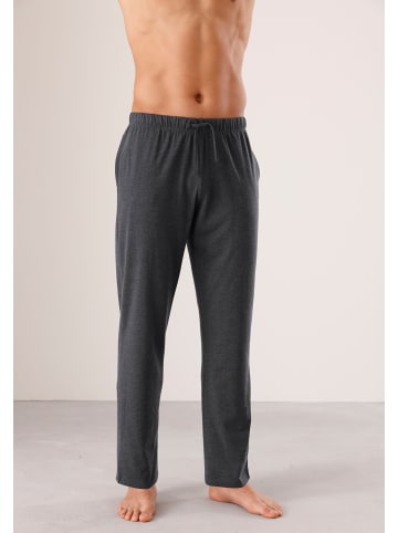 Sieh an! Freizeithose in grau-meliert + marine