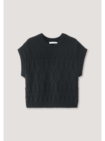 Hessnatur Strickpullover in schwarz