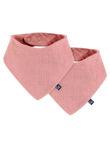 Alvi Halstuch / Bandana Lätzchen Dreieckstuch Mull 2er Pack in rosa