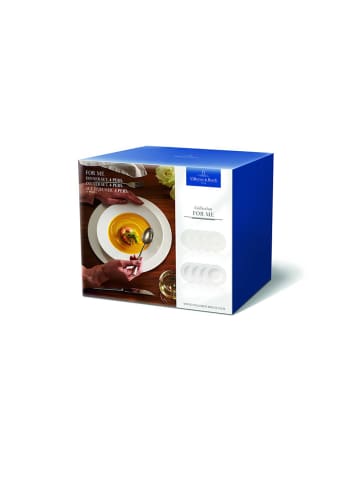 Villeroy & Boch 8-tlg. Geschirr For Me in Weiß – in weiß