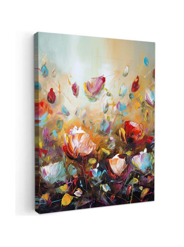 MuchoWow Leinwand bilder Blumenmeer (BxH)