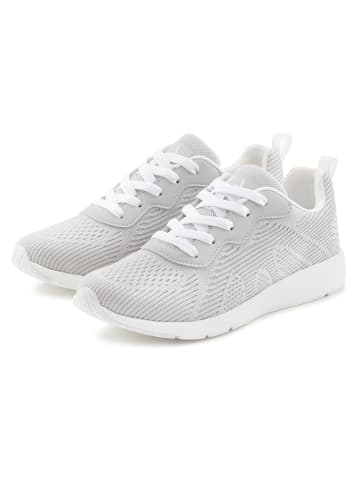 LASCANA Sneaker in hellgrau/weiß