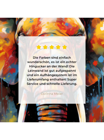 MuchoWow Leinwand bilder Elefant (BxH)