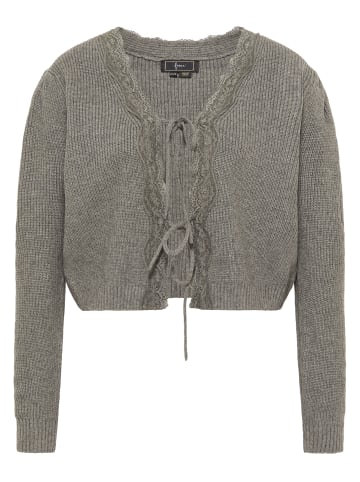 faina Damen Strickjacke in Grau Melange