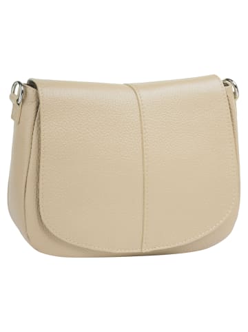 Cluty Umhängetasche echt Leder in beige