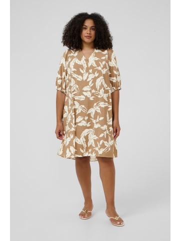KAFFE curve Kleid KCmarla A-shape in Oak Chalk Leafs
