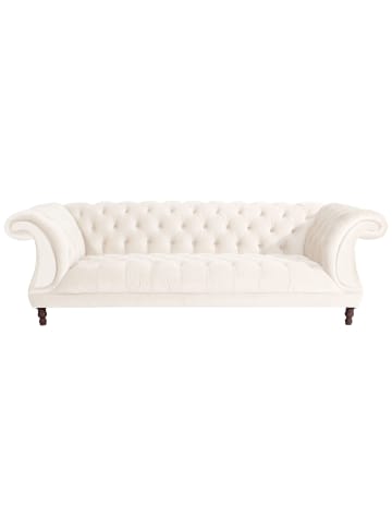 58 aufm Kessel CHESTERFIELD Sofa 3-Sitzer Kaylin Samtvelours creme