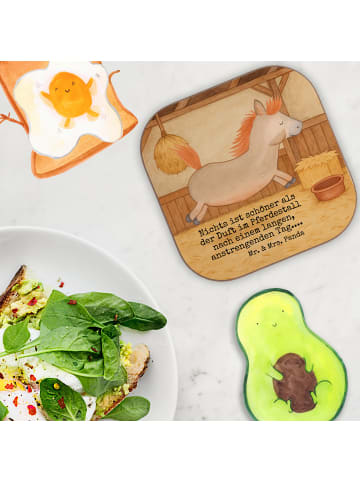 Mr. & Mrs. Panda Untersetzer für Gläser Pferd Springen Design mi... in Weiß