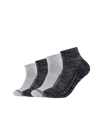 Skechers Kurzsocken 4er Pack cushioned in dunkelgrau mix