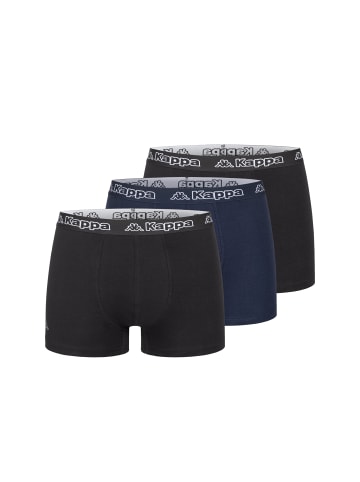 Kappa Kappa 3er Set Boxershorts in 2x Schwarz/1x Blau