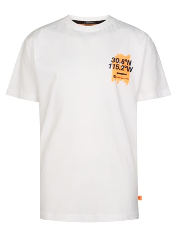 Petrol Industries T-Shirt mit Rückenprint Vaquero in Weiß