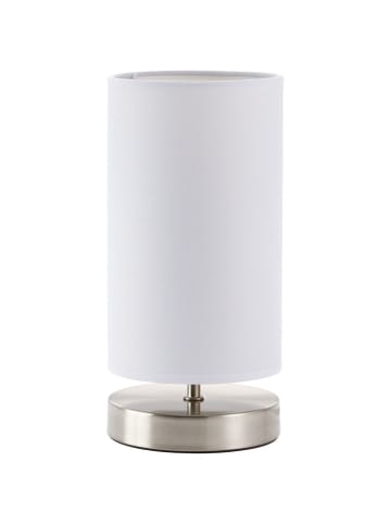 Brilliant Lampe Clarie Tischleuchte eisen/weiß | 1x D45, E14, 40W, geeignet für