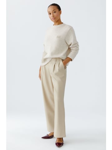 Oui Bundfaltenhose in light stone