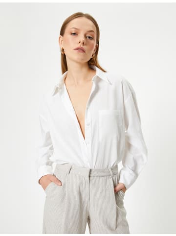 KOTON Shirt in Grauweiß