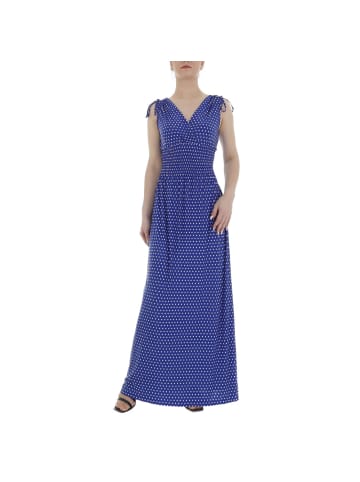 Ital-Design Kleid in Blau und Weiß