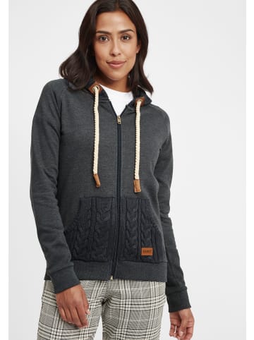 Oxmo Kapuzensweatjacke OXMatilda in Grau