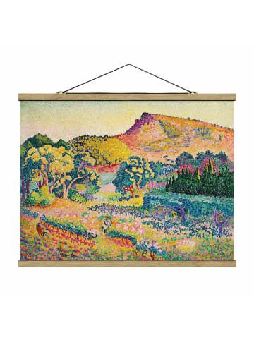 WALLART Stoffbild - Henri Edmond Cross - Landschaft mit Le Cap Nègre in Bunt