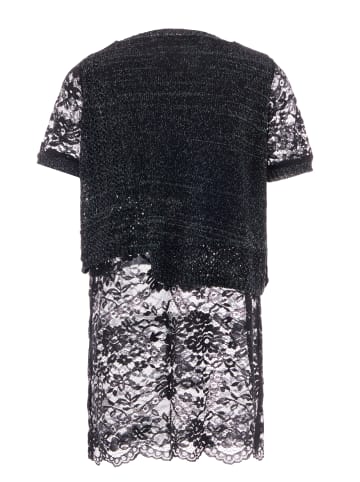 paino Damen Strickpullover in Schwarz