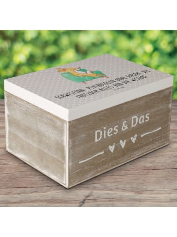 Mr. & Mrs. Panda Box Schwestern Psychologen mit Spruch in Grau Pastell