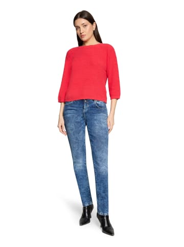 CARTOON Strickpullover mit Rundhalsausschnitt in Rot