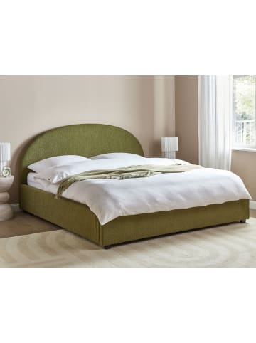 Beliani Doppelbett VAUCLUSE in Grün - (W) 194 x (H) 112 x (L) 216 cm