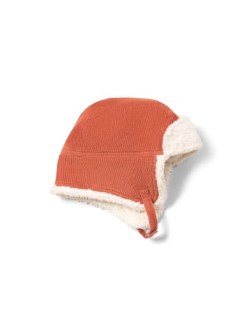 Little Green Radicals Sherpa-Fleece-Mütze in Orange