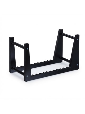relaxdays Schallplatten Ständer in Schwarz - (B)35 x (H)19,5 x (T)17 cm
