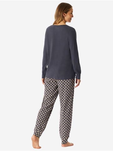 Schiesser Schlafanzug Comfort Essentials in graphit