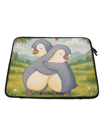 Mr. & Mrs. Panda Laptop Tasche Pinguine Kuscheln Design ohne Spruch in Weiß