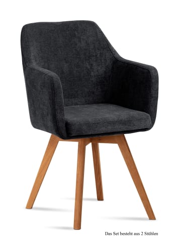 58 aufm Kessel ARMLEHNSTUHL (2er-Set) Dolli 57x87x60 Eiche geölt/Natur