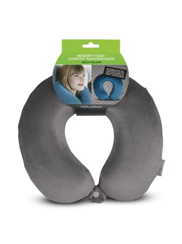 Worldpack Nackenkissen 30 cm in dunkelgrau