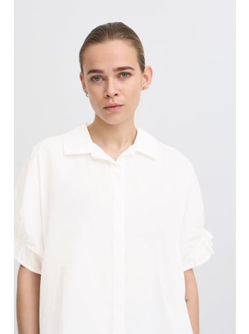 ICHI Kurzarm-Bluse IHSAMI Loose fit in Cloud Dancer