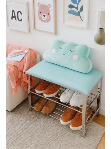 möbel-direkt Sitzbank / Schuhregal Luisa in türkis